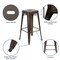 Flash Furniture 30" High Metal Indoor Stackable Bar Stool, Gun Metal Gray, PK4 4-ET-31320-30-GN-R-GG - alternate 9